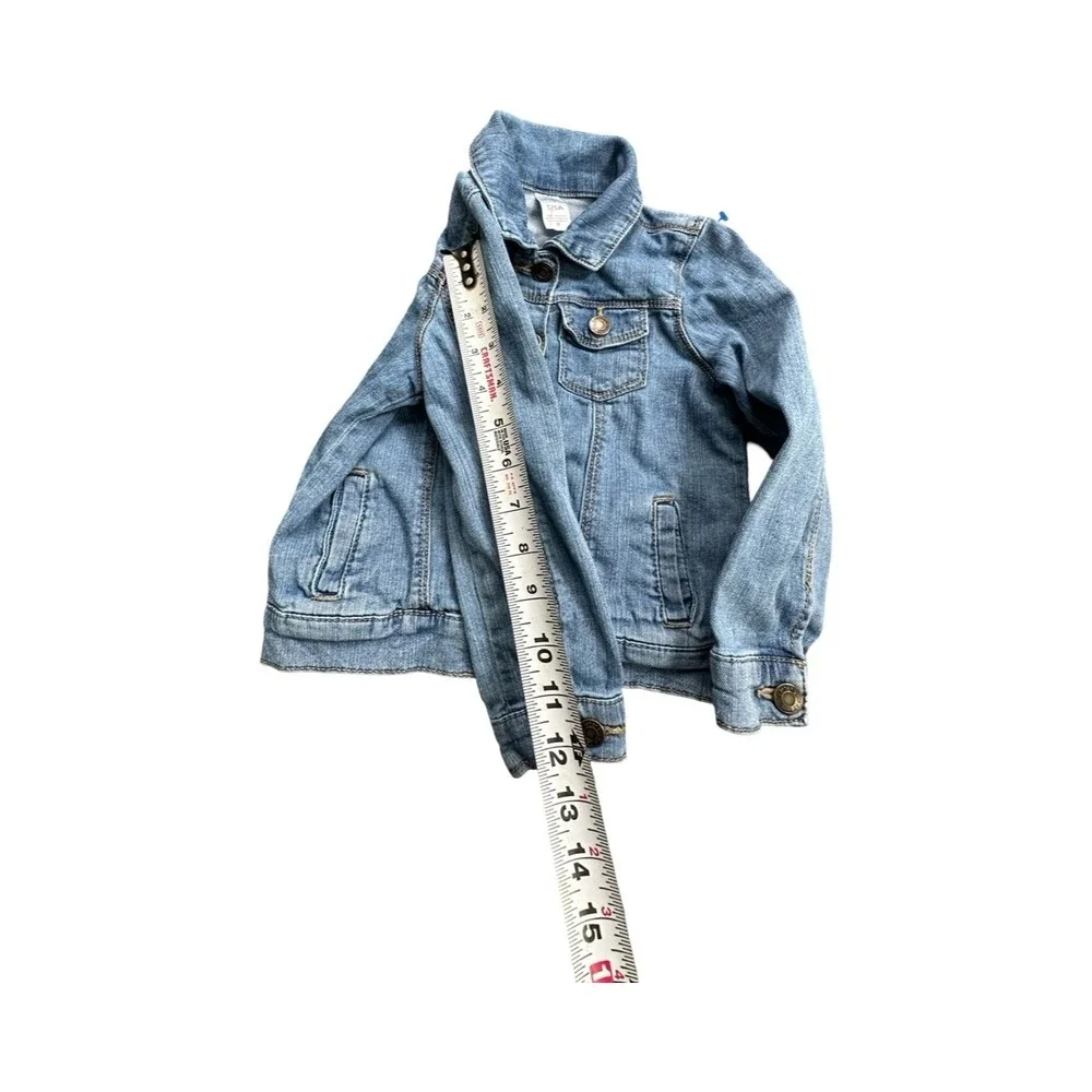 Carter's Kid Denim Jacket Unisex 5 Blue Jean Jacket Classic Light Wash Stretch